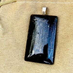 Sterling Silver Black Onyx Necklace Adapter